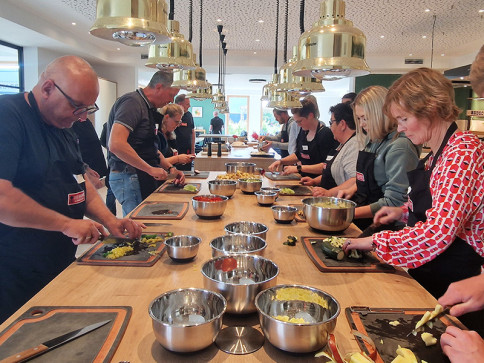 Preparation of the fresh ingredients